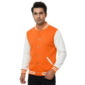 2025 <b>Top</b> Selling <b>High</b> Quality Wool Body <b>Leather</b> Sleeves Custom Chenille or Flat Embroidery Logo Warm Varsity Jacket - Product Image 1
