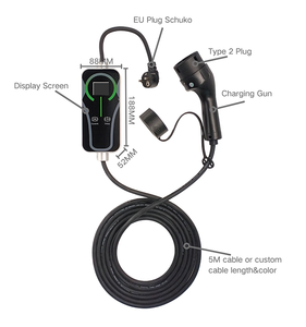 Nouvelle station de recharge rapide pour voitures électriques, niveau 2, 32A, 7KW, IP54, contrôle par application, chargeur portable de type 2 pour la maison et les voyages, garantie de 3 ans - Product Image 3