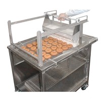 Machine à glacer les beignets semi-automatique populaire, différentes saveurs, glaçage au chocolat, machine à enrober les beignets