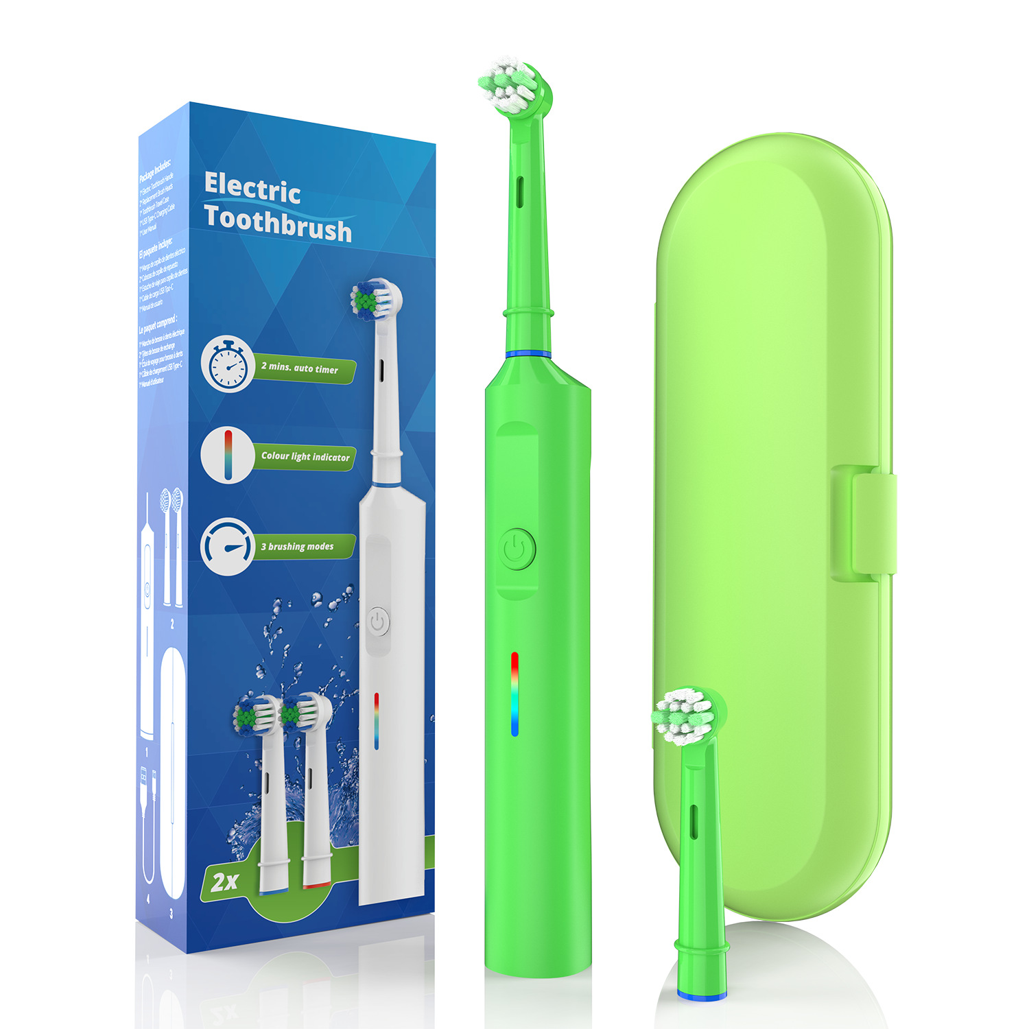 3957A Toothbrush - Green [SB-10 Children's Bristle]