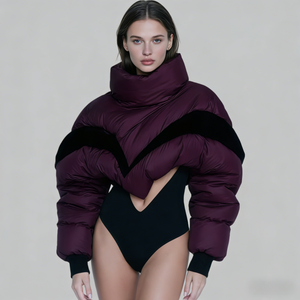 Manteau d'hiver personnalisé pour femme, en duvet, matelassé, softshell, 700FP, de haute qualité, pour l'extérieur, veste de luxe pour femme - Product Image 6
