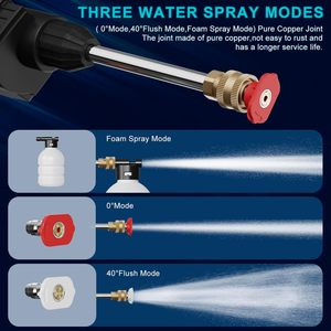 Idropulitrice Portatile Senza Fili 18V ad Alta Pressione - Batteria al Litio Ricaricabile, Motore Brushless, Pistola ad Acqua Elettrica 2500PSI, Serbatoio da 10L - Product Image 4