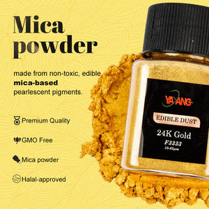 食品グレードシマーグリッキングパウダー金食用ラスターダストホットセール - Product Image 2