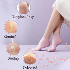 Fabricants de chaussettes en silicone pour soins des pieds, gel hydratant pour les pieds, soin des talons, pour femmes, 2026 - Product Image 3
