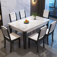 Luxuriöses Eichen-Esszimmer-Set Hochwertiges Minimalistisches Design für Apartments & Villen 6-Personen Hotel-Stil Esszimmermöbel