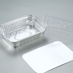 RE3G Récipients de qualité alimentaire pour la préparation des repas Petit plateau en aluminium avec couvercle - Product Image 2