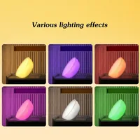 Lampe d'Ambiance pour Chambre Salle de Jeu WiFi Tuya Bluetooth, Petite Veilleuse de Bureau LED Intelligente Dimmable Portable