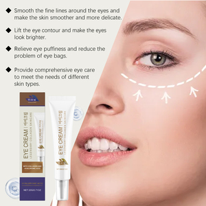 Crème pour les yeux au collagène hyaluronique 20g OEM Étiquette privée Hydrater Gonfler Lisser Anti-âge - Product Image 4