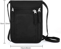Famille Passeport Titulaire Organisateur Cas RFID Blocage Carte Pochette Voyage Cou Portefeuille En Polyester