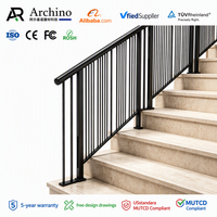Système de main courante d'escalier en aluminium robuste de qualité supérieure pour projets hôteliers de luxe – Vente en gros directe usine