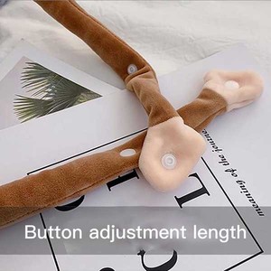 Sac à dos en peluche de singe pour filles, sac à bandoulière pour enfants, sacs en peluche d'animaux de dessin animé, cadeau d'anniversaire, 3005 - Product Image 3