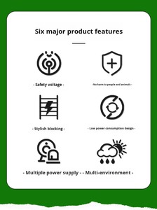 ระบบรั้วอิเล็กทรอนิกส์อัจฉริยะสำหรับฟาร์มปศุสัตว์ ป้องกันการเพาะพันธุ์หมูป่า วัว แกะ และปศุสัตว์อื่นๆ พร้อมชุดระบบเตือนภัยครบชุด - Product Image 4