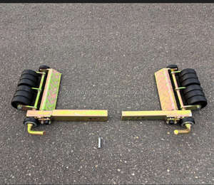 Roue de positionnement pour outils de déplacement en acier au manganèse galvanisé de haute qualité, chariot de transport mobile pour véhicule, chariot de transport pour cric - Product Image 6