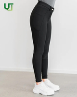 Nouveau pantalon d'équitation moulant pour sports de plein air avec protection intégrale des genoux et élastique pour femme