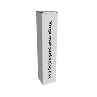 Caja de Cartón Corrugado de Doble Pared Tipo Carpeta para Empaque de Tapete de Yoga, Hecha de Papel Kraft, con Relieve, Laminación Mate, Reciclable