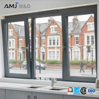 Ventana Abatible y Giratoria de Aluminio de Tamaño Personalizado, Doble Acristalamiento, Vidrio Templado, Ahorro de Energía, para Casa Moderna