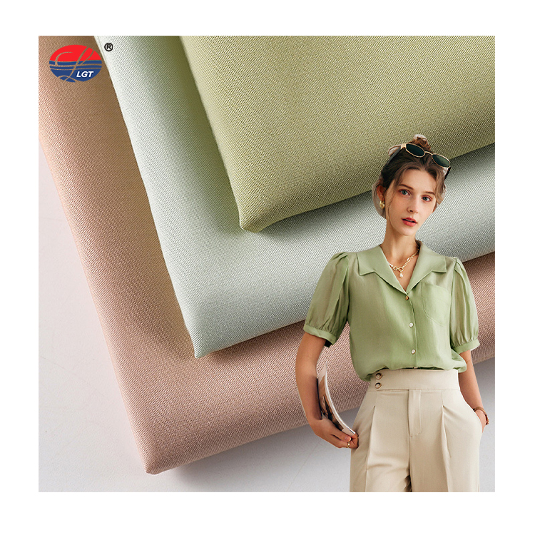 40S пряжа 100% lyocell, ткань, однотонная окрашенная ткань из поплина для рубашек и платьев