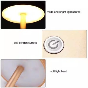 Không dây có thể sạc lại nhà hàng Đèn bàn cạnh giường ngủ đẩy bàn điều khiển đèn <span class=keywords><strong>LED</strong></span> với không dây <span class=keywords><strong>QI</strong></span> sạc - Product Image 4