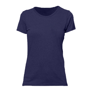 T-shirt personnalisé écologique respirant pour femme, style streetwear, col rond, manches courtes, en molleton uni bio gris, toutes tailles - Product Image 1