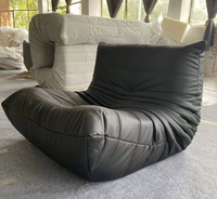 Fauteuils poufs en velours côtelé au design moderne, best-sellers, mousse compressée, poufs pour salon, OEM/ODM