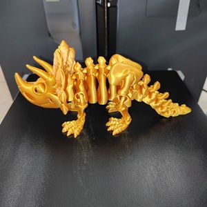 Triceratops Esqueleto Impreso en 3D, Adorno de Dinosaurio Realista con Articulaciones Móviles, Juguete Adorable para Niños Inspirado en Personajes de Frozen - Product Image 4