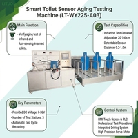 Mesin Pengujian Daya Tahan Sensor Toilet Pintar Otomatis Lituo, Penginderaan Kaki Inframerah, Ketahanan Peralatan, Presisi Ultra Tinggi