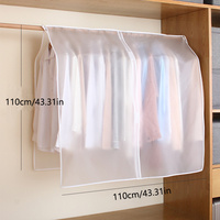 Housse de protection anti-humidité en PEVA pour vêtements, housse de rangement suspendue pour costume, manteau et doudoune, pour organiser et protéger vos vêtements