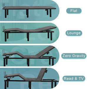 Cadre de lit électrique réglable, design moderne, lit intelligent multifonctionnel inclinable taille King pour usage hôtelier - Product Image 2