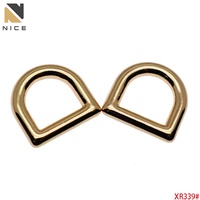 Konektor Cincin D Logam Sudut Kanan Aksesoris Tas untuk Dompet Logo Kustom Grosir