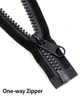 Fermeture éclair en résine double face à glissière interne et externe, à verrouillage automatique, n°10, pour textiles de maison et tentes