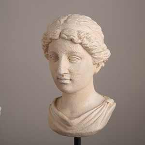 Sculptures de portraits rétro européennes en résine, lot de 3, pour décoration artistique de table et de maison - Product Image 4