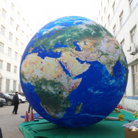 Ballon de globe de terre gonflable pour décoration d'événements personnalisés