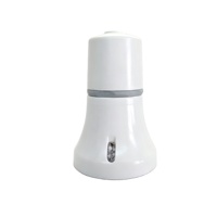 Douille de lampe inclinée 2-en-1 E27 B22 en bakélite blanche, 45° °   Applique murale et plafond inclinée pour éclairage