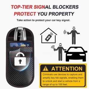 Sac de protection contre les signaux de clé de voiture léger en fibre de carbone, blindage électromagnétique <span class=keywords><strong>RFID</strong></span> <span class=keywords><strong>Faraday</strong></span> et <span class=keywords><strong>anti</strong></span>-dégaussage - Product Image 6