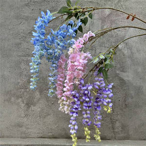 <span class=keywords><strong>Fleurs</strong></span> artificielles de glycine blanches en soie de haute qualité C-116, guirlandes suspendues individuelles, décoration florale pour mariage et salon - Product Image 1