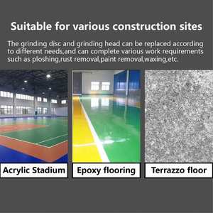 Outil de meulage de sol en béton portable à six têtes de 500mm avec support - Product Image 6