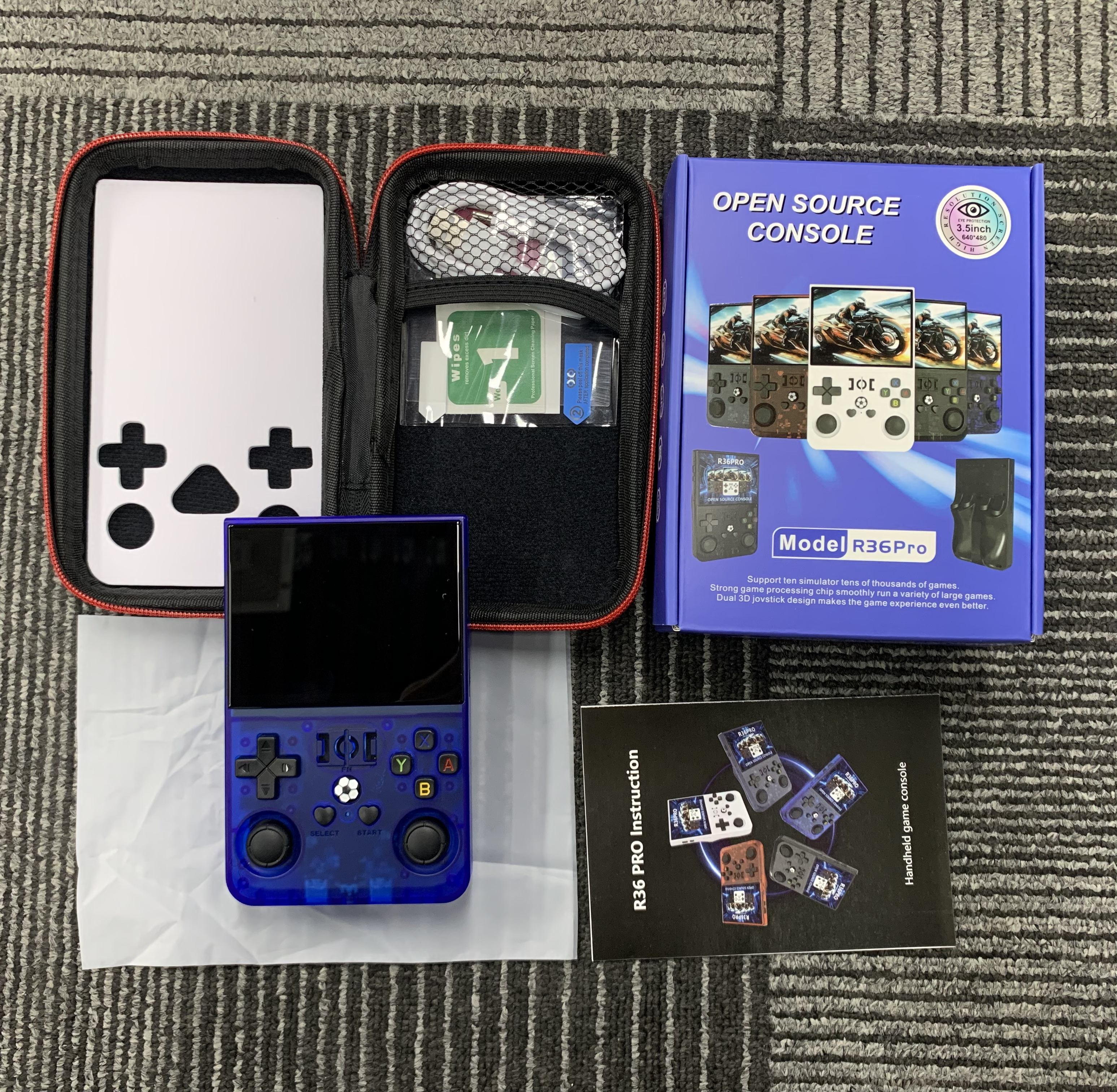 R36PRO Bleu transparent