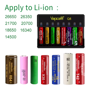 Vapcell Q8สมาร์ทชาร์จ<span class=keywords><strong>8</strong></span>สล็อ<span class=keywords><strong>ต</strong></span>ลิเธียมไอออนแบ<span class=keywords><strong>ต</strong></span>เตอรี่สำหรับ18650 21700โทรศัพท์ Li-ion 5V/1A เอาต์พุต Type-C 100W - Product Image 6