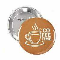 Kancing Pin Bulat Logam Plastik Kosong Berbentuk Lingkaran 37mm 44mm 58mm Custom Anime Tinplate