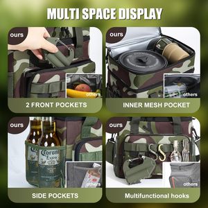 Deenith Custom Logo Men Women Stylish Soft Polyester Waterproof <b>Lunch</b> Insulated Cooler Laptop <b>Backpack</b> 24L <b>Lunch</b> <b>Bag</b> Zipper - Product Image 4