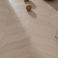 Parquet en chêne gris à motif feuille, multi-couches, stable, avec joint mâle et femelle, vente en gros