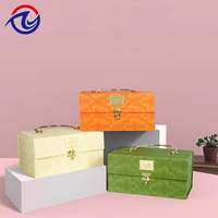 Boîte cadeau en carton de luxe personnalisée pour la Saint-Valentin, boîte en carton, boîte cadeau en papier avec poignée et serrure pour mariage, anniversaire