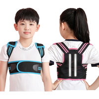 Correcteur de posture ergonomique et respirant pour enfants et adolescents, soutien dorsal réglable avec fermeture auto-agrippante pour l'école, logo personnalisé OEM ODM, attelle dorsale