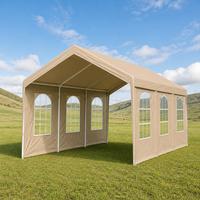 Tente de stationnement pliable et portable 3x6 4x10 toutes saisons, résistante au vent et à l'eau, avec structure en acier pour voiture, extérieur et jardin