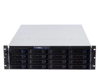 Boîtier de serveur rackable ATX 3U avec 16 baies hot-swap, boîtier PC industriel, 3 ventilateurs 12038, fenêtre latérale