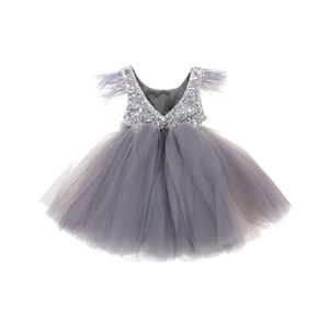 Vestido de Tul para Niña, Ropa Infantil, Vestido de Lentejuelas con Volantes, para Niñas de 7 Años, Vestido de Fiesta - Product Image 6