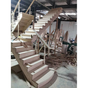 Design moderno in legno coperta corrimano balaustra in legno ringhiera in legno scale - Product Image 3