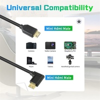 Câble Mini-USB vers Mini-USB plaqué or (1m/2m/3m) avec gaine en PVC et blindage tressé pour ordinateur portable, caméra, HDTV – Fabrication OEM/ODM