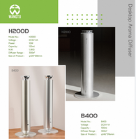 Diffuseur d'arômes de table H200D, couverture de 300 m, contrôlé par application, capacité de 120 ml, en alliage d'aluminium, pour usage domestique et hôtelier