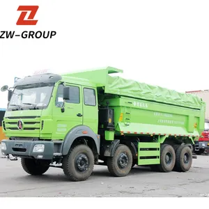 Beiben Dump Truck 12 bánh xe 8x4 20 Cubic DIESEL nhiên liệu hộp số tay Euro 5 sử dụng beiben tipper Dump Truck